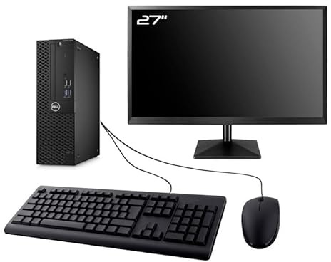 Dell PC Optiplex 3050 SFF Ecran 27 Intel I3-6100 RAM 8Go SSD 2To W11 WiFi