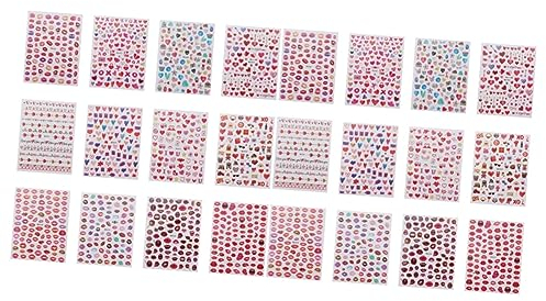 Healeved 24blätter Herz Nagel Aufkleber Selbstklebende Nail Art Sticker Für Maniküre Dekoration Valentinstag Geeignet Für Natürliche Und Künstliche Nägel Für Partys Und