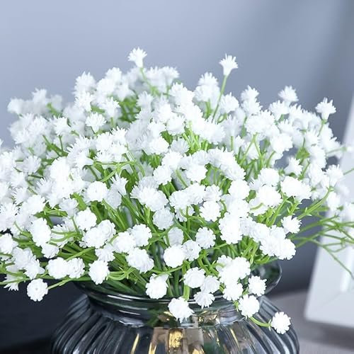 Künstliches Blumenarrangement, Schleierkraut, Brautstrauß, realistischer Stil