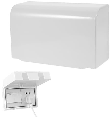 1 PC Childproof Plug Socket Covers UK Waterproof Avoid Baby Touching The Power Easy to Install and Use Socket Covers for Sockets and Switches Switch Protector Cover for Home Kitchen (White)