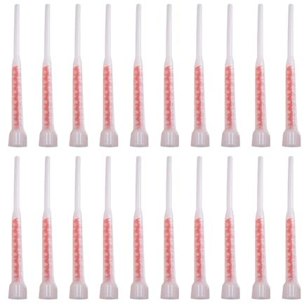 Lodoot 20 Stück Statikmischer für Injektionskartuschen Redness Plus Mixer Homogener Mörtel Mischwerkzeug Bewehrungsschlauch