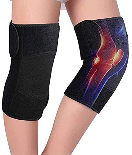 SDGBCXD, Tourmaline Knee Support, Self-Heating Magnetic Knee Sleeve with Repalceable Thermal Pads for Arthritis Joint Pain Relief And Injury Recovery,Self-heating knee pads