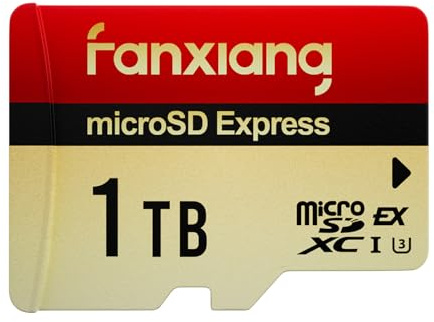 fanxiang Carte Mémoire MicroSDXC Express 1 to, Jusqu’à 900 Mo/s Lecture, 810 Mo/s Écriture, U3 V30 4K Ultra Rapide, Haute Performance pour Switch, Consoles de Jeu et Appareils Portables - KM800