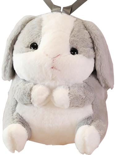 Nur Wärmflaschenhüllen, weicher Plüsch-Tier-Wärmflaschen-Rucksack mit verstellbarem Riemen, warmer süßer Taschenbezug, Kaninchen