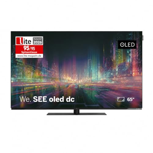 LOEWE We. See 65 OLED dc, 65 Zoll Ultra HD Smart TV, Dual-Channel Funktion | Entwickelt und designed in Deutschland, 65 Zoll OLED Smart TV, Dolby Vision, Streaming, HDMI, Gaming, brillante Farben