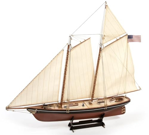 Occre 12014, America 1851 Yacht Model Kit, escala 1:75, 540 x 97 x 460 mm, madera y metal, montaje necesario