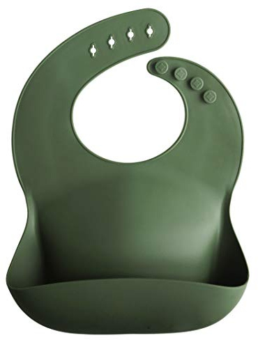 mushie Bavoir imperméable réglable en silicone pour bébé