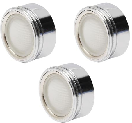 MroMax 3 aireadores de grifo hembra universales de 22 mm, pieza de repuesto para baño, lavabo, cocina, fregadero, grifo de bidé, rosca externa