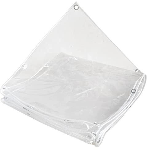 YWBXSHKD Transparente wasserdichte Plane Mit öSen 1.5x2m, Faltbar PVC-Material VordäCher Mit öSen,Balkon,Vorhang, Durchsichtige Plane FüR DraußEn, Regenschutz, Staubdicht