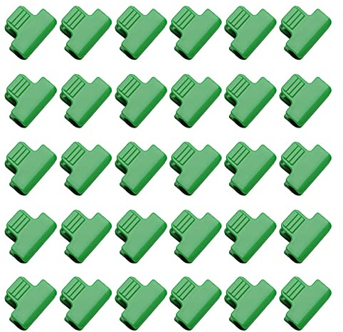 Klammern, Befestigungsklammern, 11 mm Gewächshausklemmen, Pflanzenclips, Folienreihenabdeckung, Netztunnel, Reifenklammer, Gartenreifen, 30 Stück