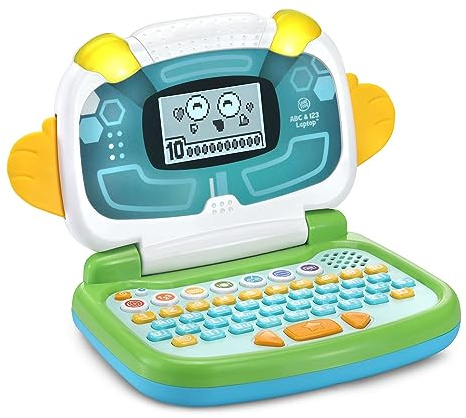 LeapFrog ABC and 123 Laptop for Preschoolers Ages 3-7 Years, Green