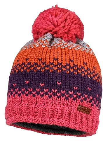 maximo Mini Mädchen Bommelmütze gefüttert-49 - Kindermode : Mädchen