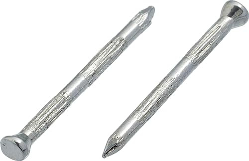 Clavos de acero para acabado de clavos de mampostería laminados de hormigón de 3,4 mm x 40 mm (paquete de 100)