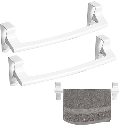 Strofinacci Cucina Appendi Strofinacci Senza Forare Cucina Portasciugamani – 2 Pz Asta Appendiabiti Sopra la Porta per Cucina e Bagno,Accessori Cucina Salvaspazio