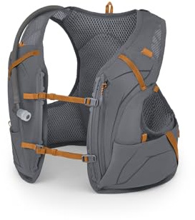 Osprey Duro 1.5L Men's Running Hydration Vest with Hydraulics Reservoir, Phantom Grey/Toffee Orange, Large