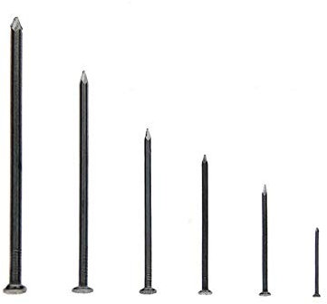 MbeLLO Chiodi for Cemento, Chiodi Extra Lunghi, Chiodi in Ferro Grandi for Legno, Chiodi Rotondi, Chiodi in Acciaio, 2.7.8.9.12 Pollici-1 Pollice 0,4 kg (Color : 6 inch 15cm1 kg)