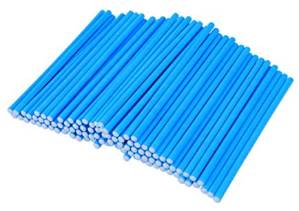 MAGICLULU 100 Uds Palitos De Papel para Pastel Palitos para Paletas De Papel Palitos para Pastel Silbato con Ventosa Artesanías Brochetas Sólidas