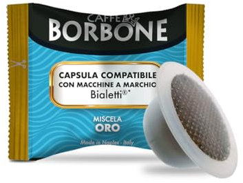 Caffè Borbone Miscela Oro - 50 Capsule - Compatibili con Macchine a marchio Bialetti*