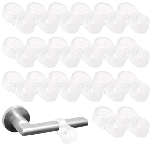 20 StüCk TüRstopper Klinke, Door Stopper,TüRklinkenpuffer, TüRgriff Stopper, TüRgriff Schutz, TüRstopper Wandschutz, TüRklinken Stopper Schutz von WäNden und MöBeln