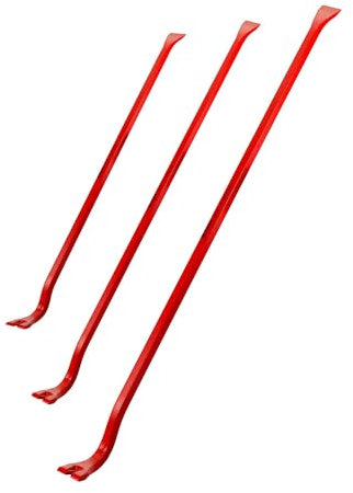 Dönges Zimmermanns-Brechstange 3-teiliges Set aus Stahl | Längen: 400 mm, 600 mm und 800 mm | Kuhfuß, Nageleisen, Brechstange, Nagel-Hebeleisen, Zimmermannseisen, Crowbar