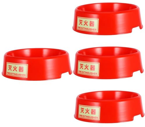 TOPPERFUN 4pezzi Supporto Estintore Notturno Luminescente Base Per Estintori Da Facile Installazione e Resistente Al Per Casa e Ufficio