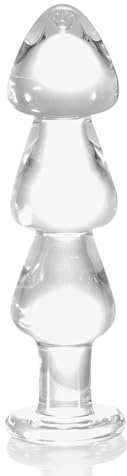 Plug Anal en Verre, Butt Plug Anale Sextoy en Cristal, Godemichet Anal en Verre, Stimulateur du Point G, Masturbateur Anal Sex Toýs pour Femmes, Hommes et Couples (20,5cm)