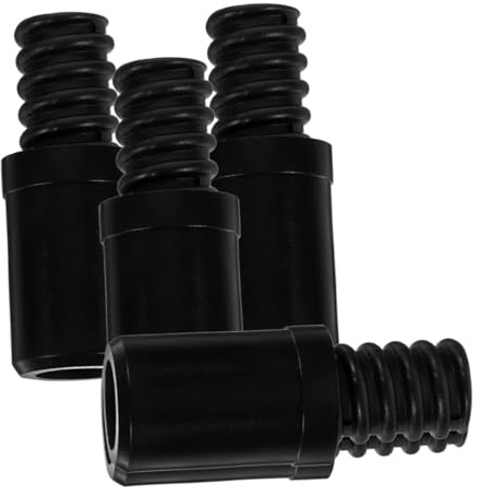 PACKOVE 4Pcs Broom Handle Threaded End Adapter Tips Durable Plastic Extension Pole Connector for Easy Installation and Repair of Broom Handles and Extension Poles Compatible with Rods