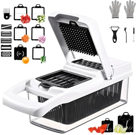 Cortador de verduras multifuncional para alimentos, cortador de verduras y frutas, cortador de verduras, cortador de verduras, cortador de dados de cocina, accesorios de cocina