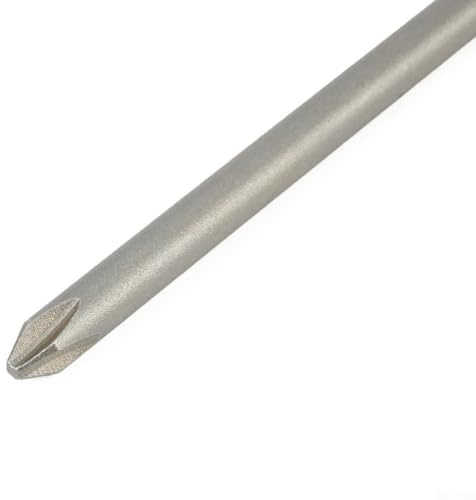 Set di 5 punte magnetiche per cacciavite a croce con punte PH1 PH2, gambo esagonale 1/4, punte di precisione in acciaio legato da 150 mm per utensili elettrici