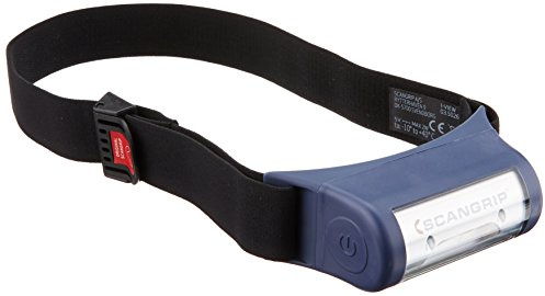 Scangrip 307.70, Stirnlampe I-View, Plastik, schwarz/Blau, 10.5 x 5.2 x 4.3 cm