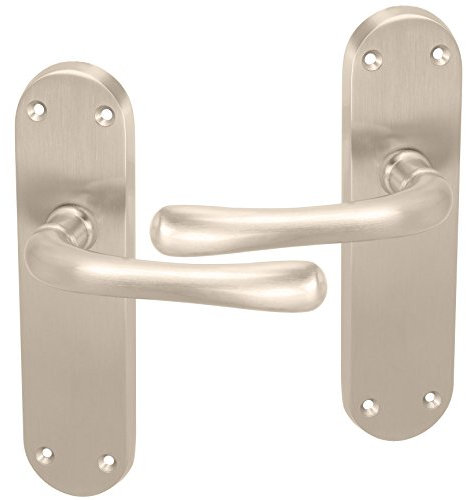 Stylish Lever Latch Internal Door Handles 170mm x 45mm - Satin Nickel Finish