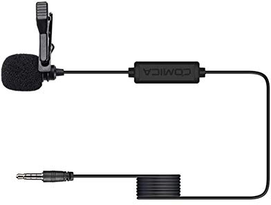 COMICA CVM-V01CP 2.5M Omnidirectional Lavalier Microphone for Camera and GoPro (V01CP(6M))