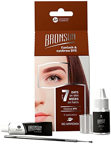 Bronsun Eyebrow Dye LONG LASTING UP TO 7 DAYS (No4: Chestnunt)