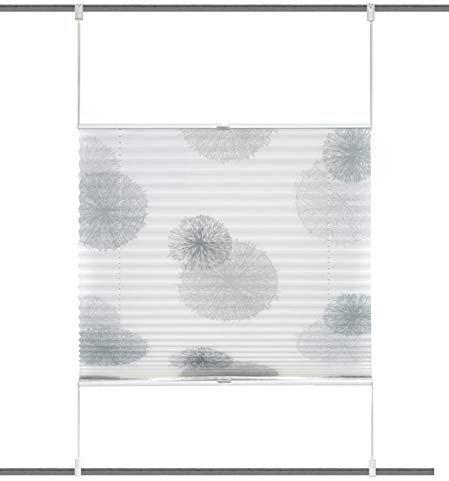 HOME WOHNIDEEN Plissee-Rollo 94515 Rawlins, Farbe:Stein, Größe:130 x 90 cm