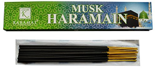Souq24 Räucherstäbchen, arabisch, orientalisch, Moschus, Bakhoor, Oud für Zuhause/Büro/Madrassa/Moschee/Masjid/Hajj und Umrah, Geschenk (15 Stk.)