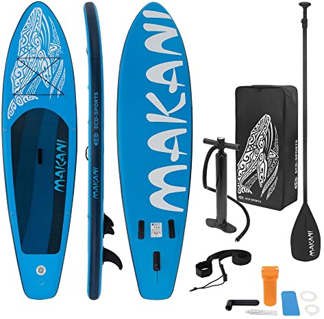ECD Germany Stand Up Paddling Board 305/308/320/380cm, bis 120/150kg, Dicke 10/15cm, Kajaksitz, Komplett Set Tasche, Aufblasbare SUP Board Stand Up Paddle Board Paddelboard Surfbrett, Diverse Modelle
