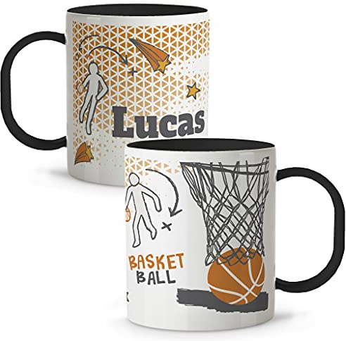 LolaPix Taza plastico personalizada. Taza Plastico Infantil Personalizada. Vaso Infantil Personalizado Duro. Tazas Personalizadas con Nombre SIN BPA. 5 COLORES a ELEGIR. Basket