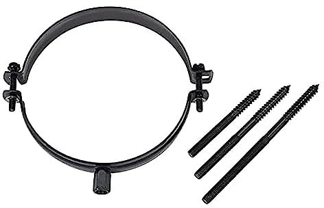 Fumio Ofenrohrhalter Rohrhalter Rohrschelle Halter Ofenrohr Schwarz (120 mm)