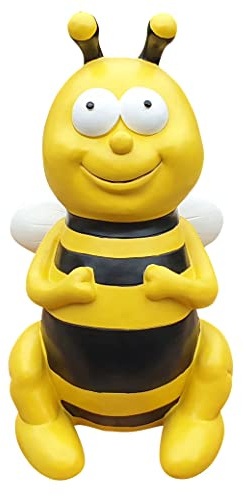 Fachhandel Plus Gartenfigur sitzende Biene lustige Deko Tierfigur Gartendeko Dekofigur