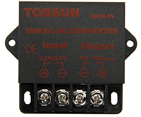HOMELYLIFE DC 12V 24V to DC 5V 15A 75W Step Down Buck Converter Voltage Regulator Reducer Power Converter Mini Module Transformer