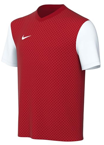 Nike Short-Sleeve Soccer Jersey Y NK DF Tiempo Prem II JSY SS, University Red/White/White, DH8389-657, XL