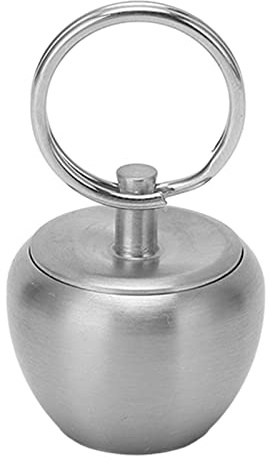 Pilipane, Kleine Taschen-Pillendose SchlüSselanhäNger, Edelstahl-Mini-Pillen-Organizer, Wasserdichter Metall-Pillenhalter, Medizinflasche Für Outdoor-Camping-Reisen
