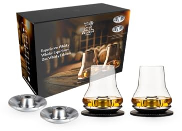 Peugeot 2 sets de dégustation Whisky et 2 socles rafraîchisseurs supplémentaires en coffret cadeau
