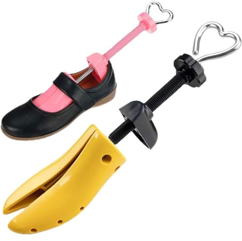 Shoe Shaper, Embauchoir pour femme, 1 paire d'embauchoirs en alliage de plastique Extenseur de chaussures Étireur de chaussures Embauchoir réglable en longueur et en largeur, poignée en forme de