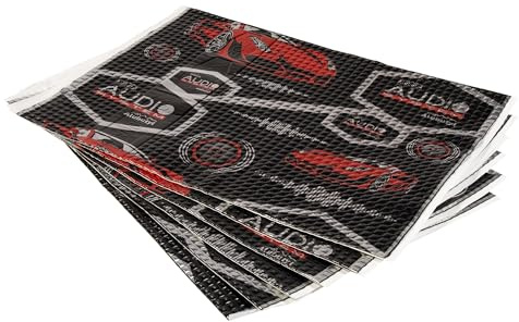 vibrofiltr Alubutyl Auto Dämmplatten 50cm x 35cm x 2mm Set von 20 Blätter - 3,5m² Dämmmatten Anti Dröhn Selbstklebende Matten 3,0 kg/m² für Fahrzeugdämmung Dämmung Schalldämmung für Kfz Pkw