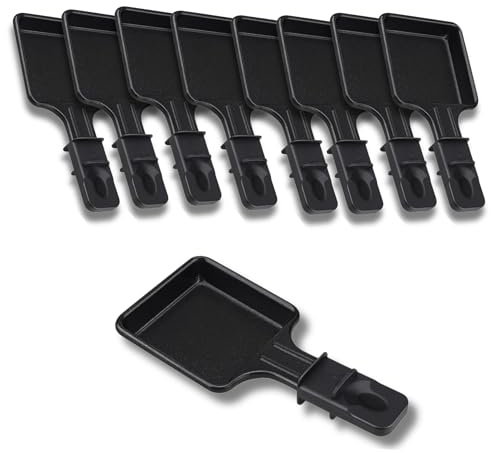 Sartenes de raspador antiadherentes, juego de 1 a 12 | Mini raspador cuadrado | Compatible con dispositivo de raspador Tefal | Diseño ergonómico y fácil de limpiar | SOS ACCESORIO (paquete de 9)