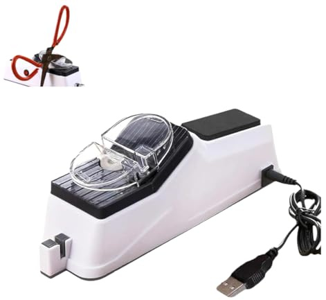 ZXSFDFNE Affilacoltelli Elettrico, affilacoltelli Elettrico Ricaricabile Tramite USB, affilacoltelli Professionale a Doppia Faccia, affilacoltelli Portatile Multifunzione a Doppia Faccia