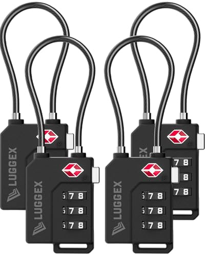 LUGGEX Suitcase Locks, Luggage Locks, TSA Approved Luggage Locks
