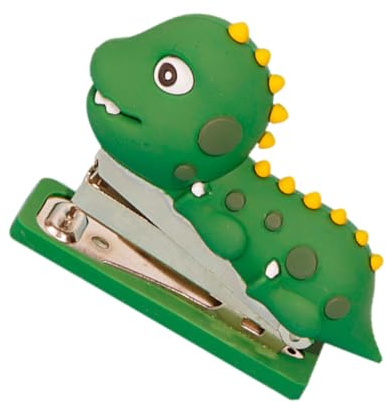 jojofuny Agrafeuse En Silicone Dinosaure Mini Compacte Réutilisable Pour Bureau Et École Décoration Amusante
