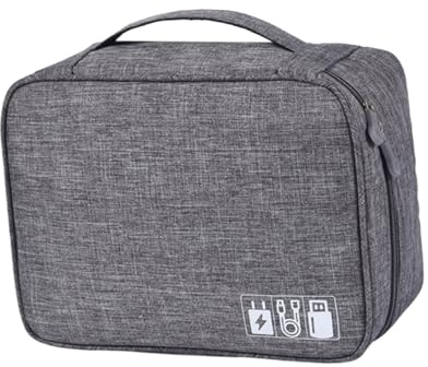 Bolsa Organizadora Grande Portátil de Accesorios Electrónicos de Poliéster